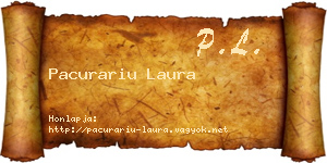 Pacurariu Laura névjegykártya